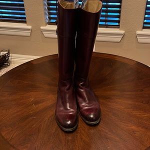 Frye burgundy/rich brown boots